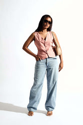 Sleeveless Vest - Pink